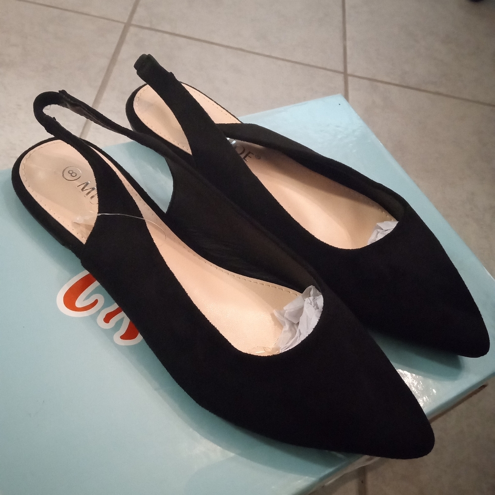 Musshoe Women's Classy Flat Slingback shoes